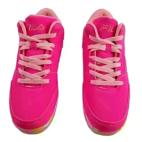 Fila Kid's Falina Mashup Sneakers Size 6 Pink - Picture 7 of 9